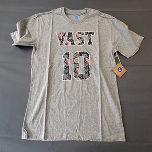 Vast Mens Graphic T-Shirt Heather Grey Paisley Bandana Print VAST 10 Size L